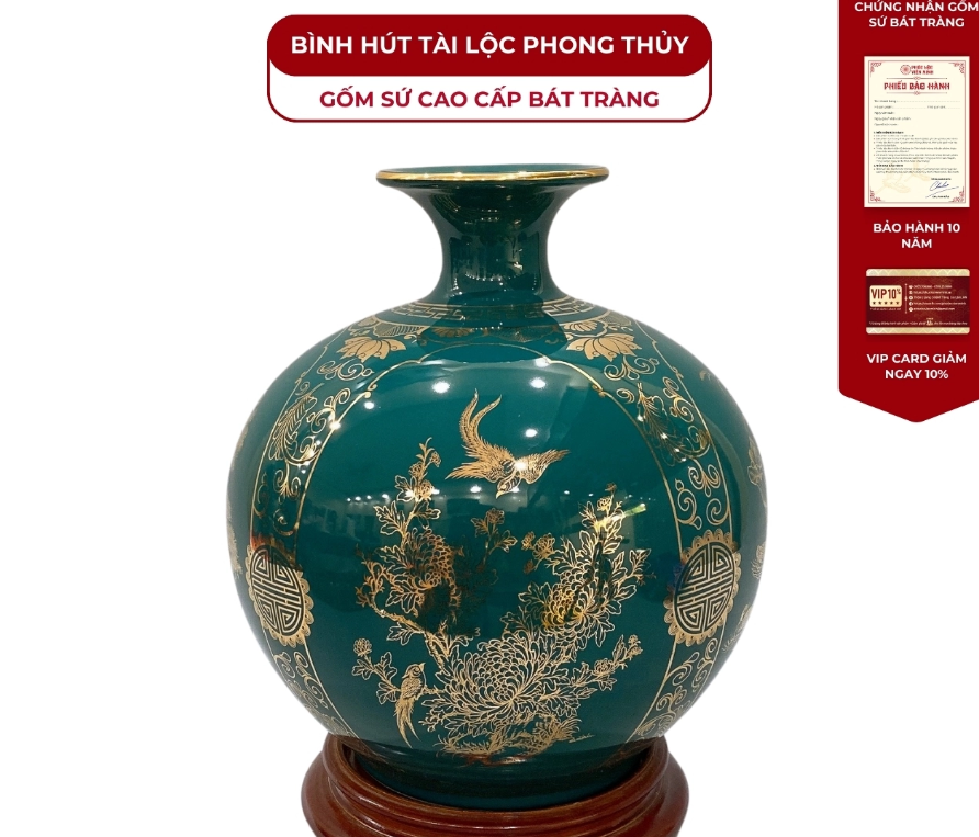 Những điều cần biết về bình hút lộc Bát Tràng